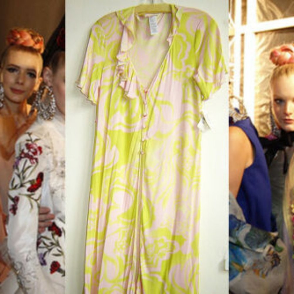 $940 Christian Lacroix Made in Paris dress ** US L